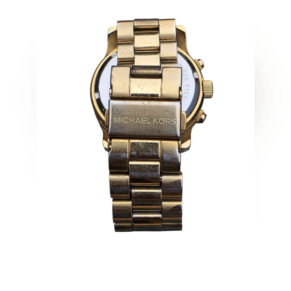 Michael Kors MK 5305 All Stainless Steel Gold Tone Women's Wristwatch OS